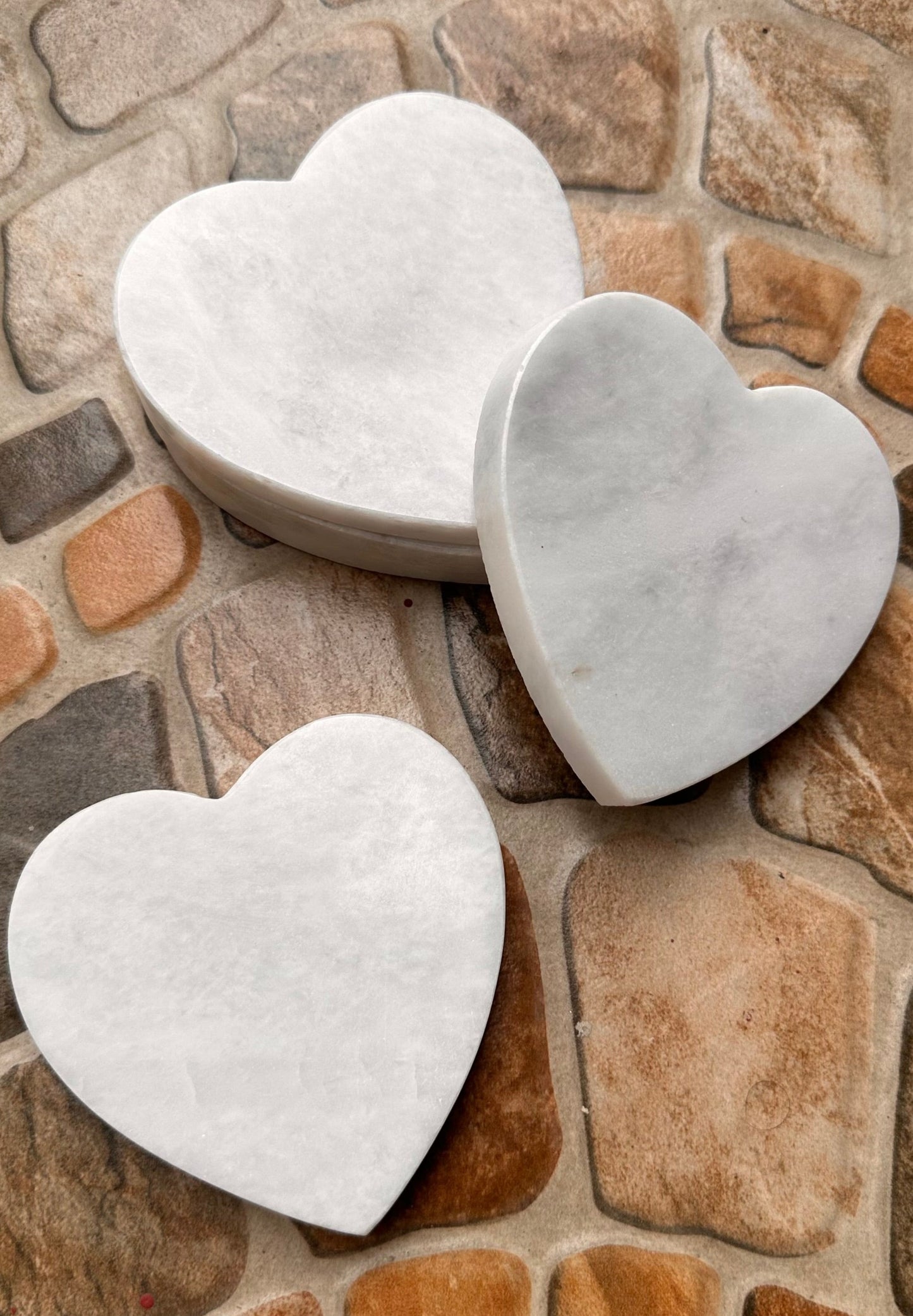 Melt My Heart Marble Coasters